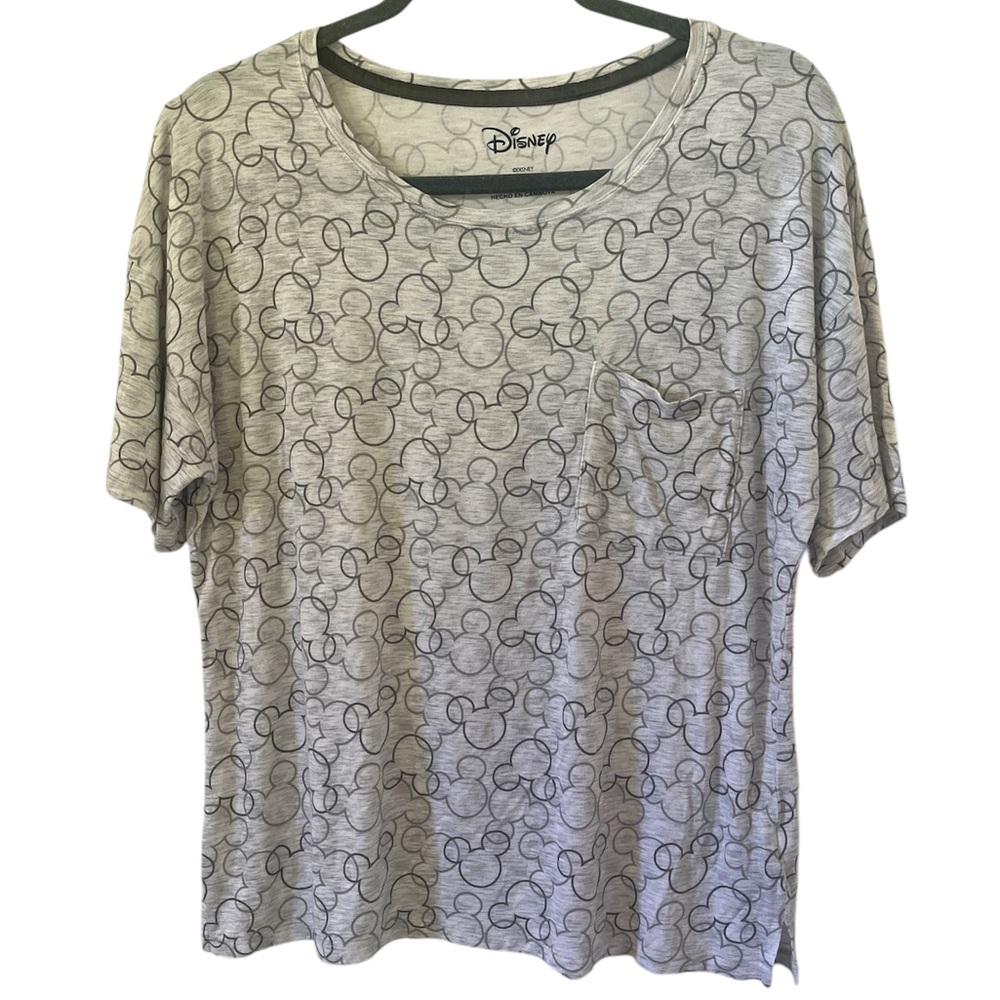 Disney Women’s Gray Boxy Short Sleeve T-Shirt